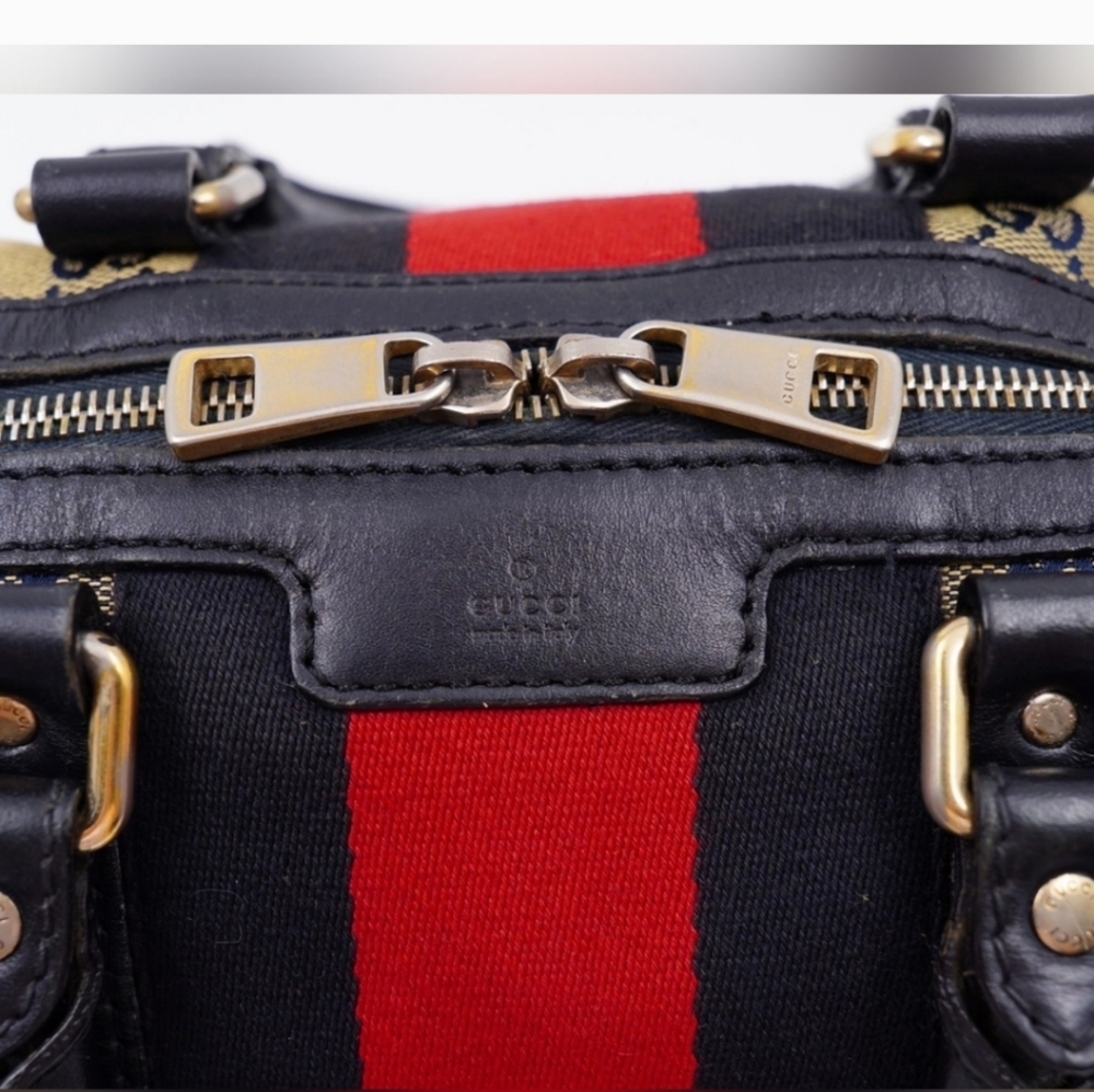 ❌️SOLD SOLD SOLD❌️Gucci Gg MonogramVintage Cherry Line mini Boston Bag - Picture 3 of 16